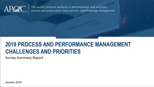 Основные задачи и приоритеты в управлении процессами и производительностью в 2019 году
